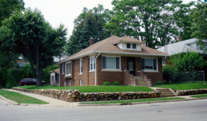 Single-family brick home in Chicago, IL
